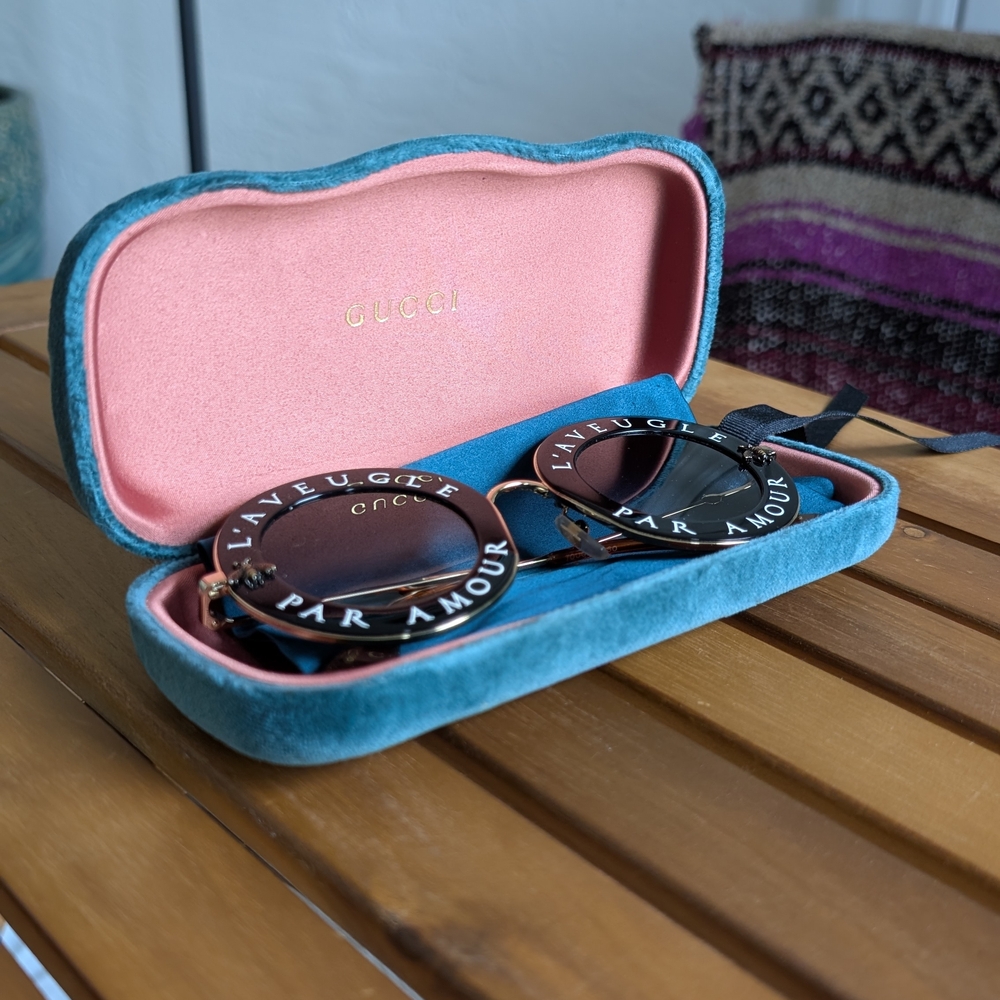 Gucci Round Sunglasses with Case